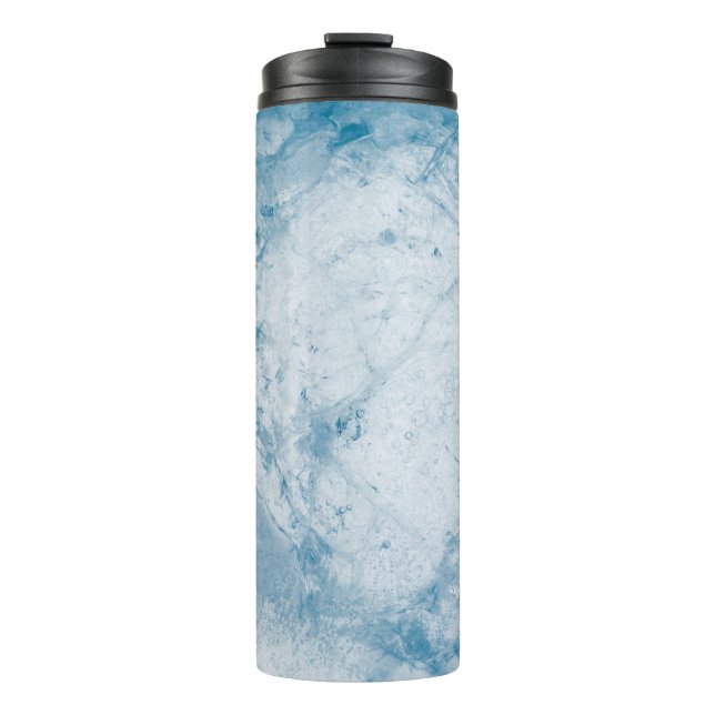 Termo Colchón floral azul y blanco (Anverso)