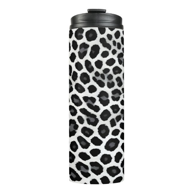 Termo Colección de lujo popular de Leopardo Blanco (Anverso)