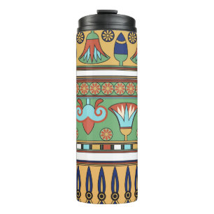 Termo Colección de vintage de ornamento egipcio