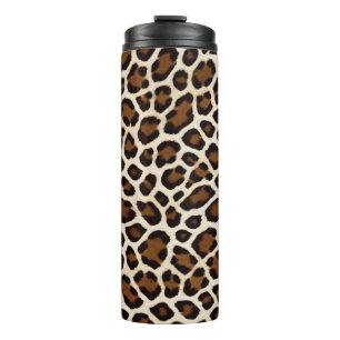 Termo Colección elegante de Leopardo Blanco de lujo