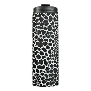 Termo Colección elegante de Leopardo Blanco Moderno de l