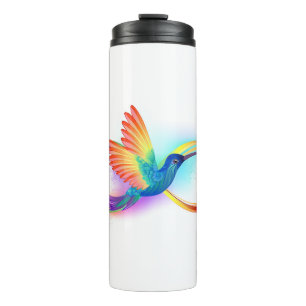 Termo Colibrí arcoiris con símbolo Infinity