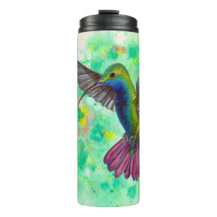 Termo Colibrí - pintura acrílica