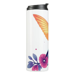 Termo Colibrí y floral