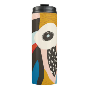 Termo Collage contemporáneo floral hawaiano en. S
