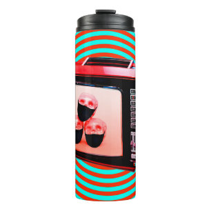 Termo Collage de arte contemporáneo. Tv news Corona viru