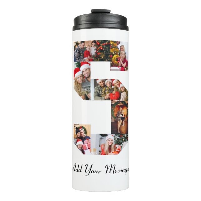 Termo Collage de fotos número 5 en blanco y negro (Anverso)