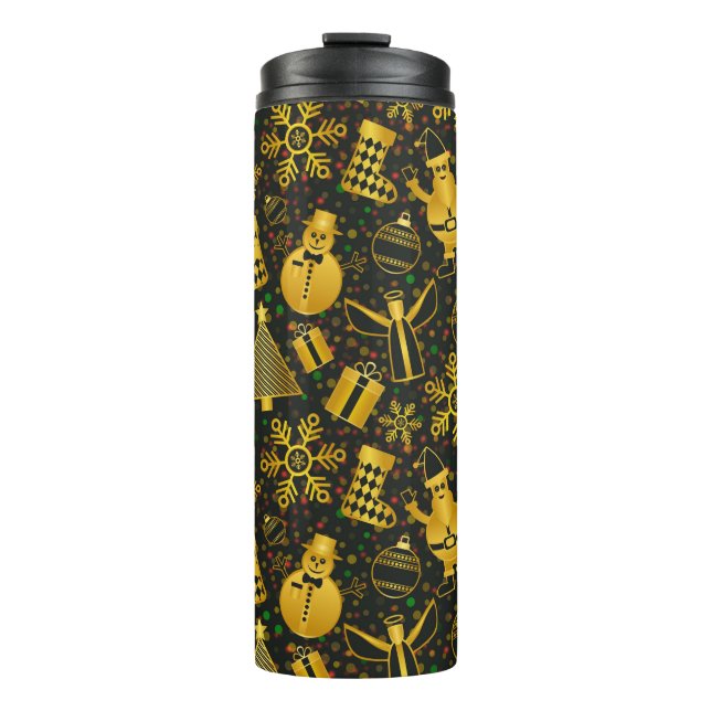 Termo Collage de Navidades metálicos (Anverso)