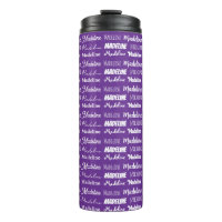 Collage de nombre personalizado morado bonito