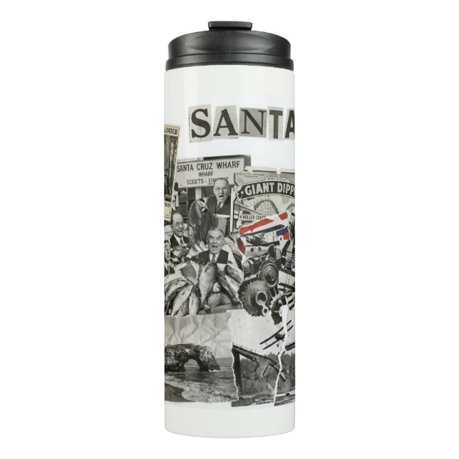 Termo Collage de Santa Cruz California – Arte de Protest (Anverso)