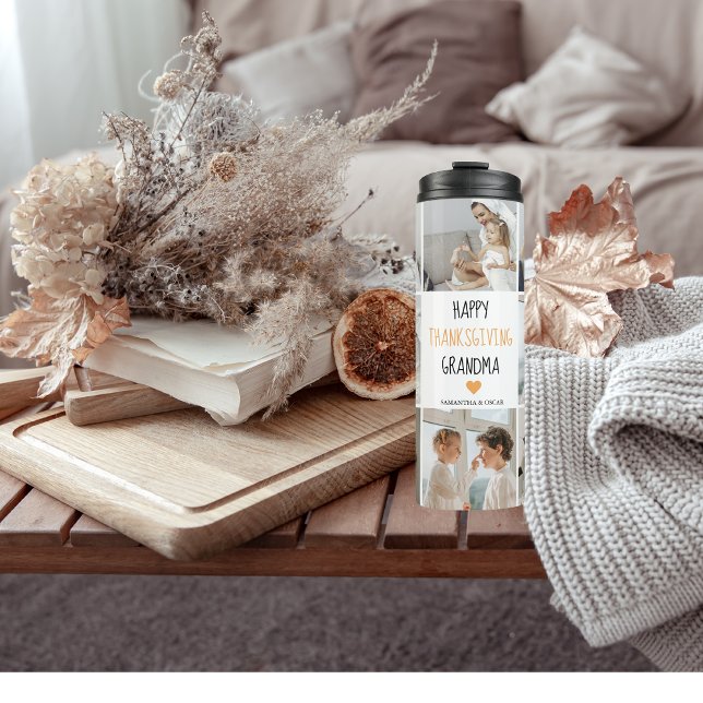 Termo Collage moderno foto de una abuela feliz día de gr (Subido por el creador)