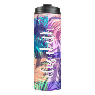 Termo Collage personalizado del árbol de palmas de moda