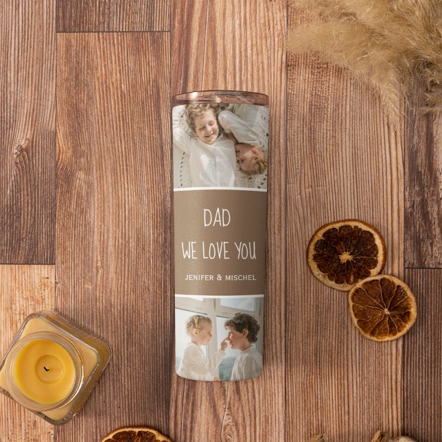 Termo Collage Photo Dad We Love Happy Fathers Day (Subido por el creador)