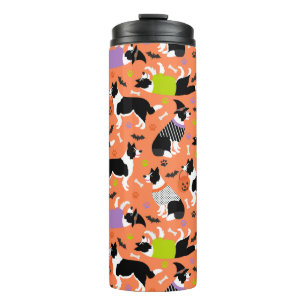 Termo Collie de la frontera de Halloween