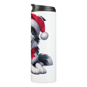 Termo Collie de nombres personalizados usando el gorra d