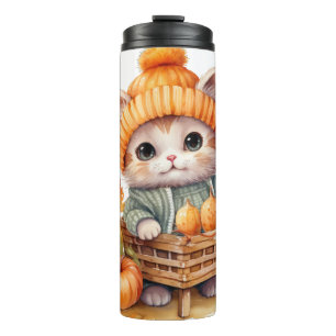 TERMO COLOR DE AGUA ADORABLE KITTY CAT