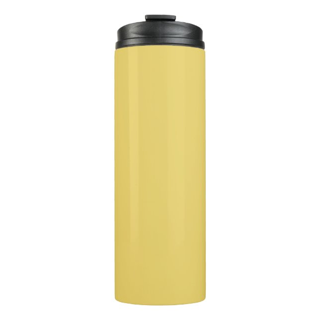 Termo Color de tendencia - Tumbler térmico amarillo suav (Anverso)
