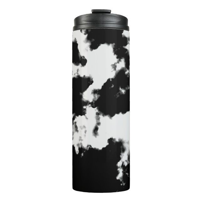 Termo Color de tinta negro y blanco (Anverso)