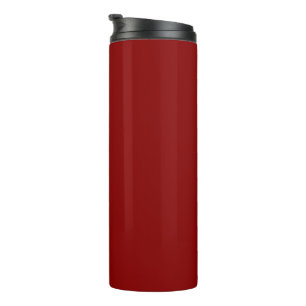 Termo Color negro rojo sólido