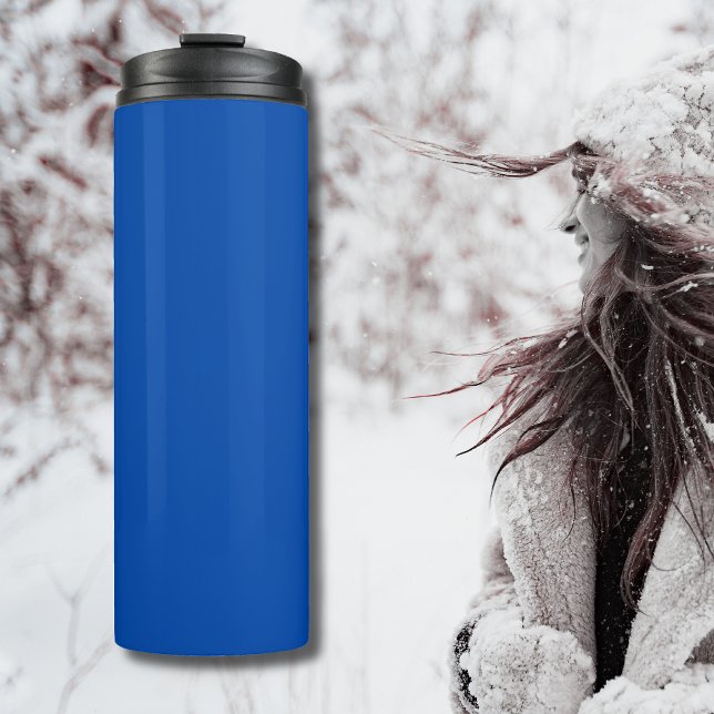 Termo Color sólido azul cobalto | Clásica | Elegante (Subido por el creador)