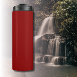 Termo Color sólido de terciopelo rojo | Clásica | Elegan