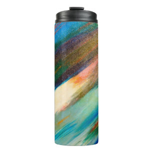 Termo Colores de agua multicolores largos diagonales en