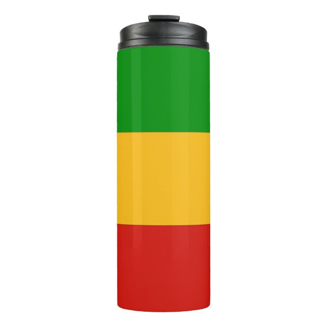 Termo COLORES DE BANDERA RASTAFARI + tus ideas (Anverso)