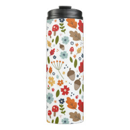 Termo Colores de otoño en la cocina de Acción de Gracias