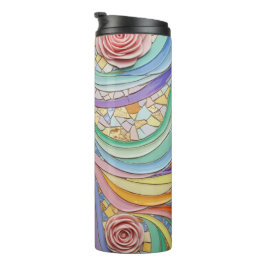 Termo Colores florales mosaico