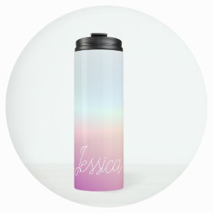 Termo Colores geniales degradados ombre y su escritura