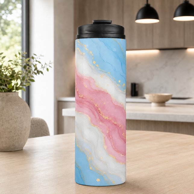 Termo Colores Orgullo Trans Lux Mármol (Subido por el creador)
