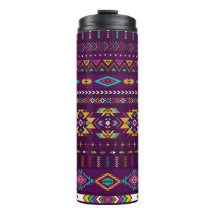 Termo colores retro tribal vintage marinero inquebrantab
