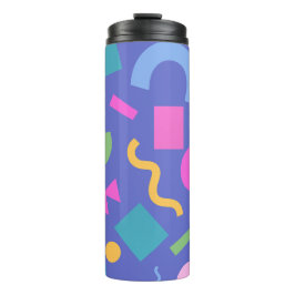 Termo Colorful Abstract Geometric Memphis Style Pattern