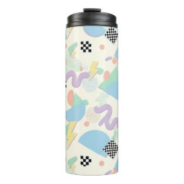 Termo Colorful Abstract Geometric Memphis Style Pattern