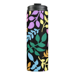 Termo Colorful foliage in black background