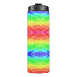 Termo Colorful geometric travel mug with a rainbow 