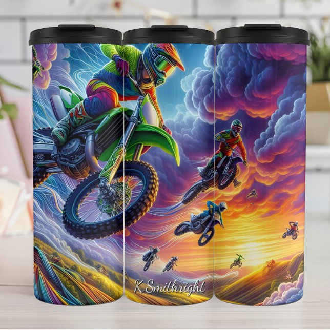 Termo Colorful Motocross Race Art Sky (Subido por el creador)