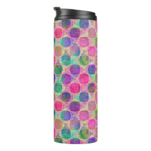 Termo Colorful Retro Circle Pattern with Golden Details
