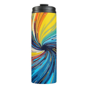 Termo Colorido Abstract Swirl