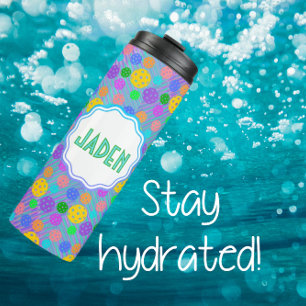 Termo Colorido arte pop personalizado del baloncesto