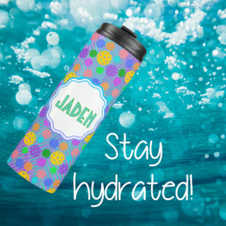 Termo Colorido arte pop personalizado del baloncesto