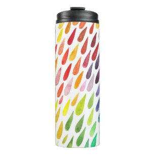 Termo Colorido conjunto de salpicaduras de acuarela