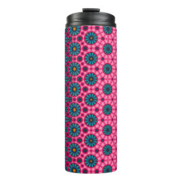 Termo Colorido diseño floral barrido de viaje