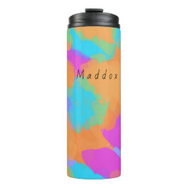 Termo Colorido Negrita Negrita Moderno Patrón Artista Tu