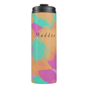 Termo Colorido negrita Patrón de artista moderno