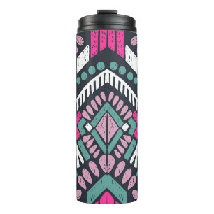 Termo Colorido patrón étnico tribal sin fisuras