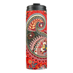 Termo Colorido patrón indio paisley sin problemas