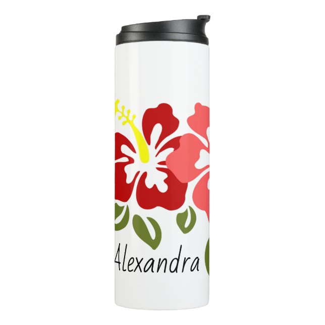 Termo Colorido trío hibiscus personalizado (Rotado hacia la izquierda)