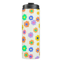 Colorido Y2K Patrón Indie De Flor Pequeña