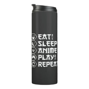 Termo Come Anime Duerme Juega Repite Estilo de Vida Otak
